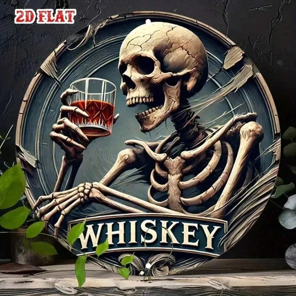 8x8 Inch Retro Skeleton Tin Sign Vintage Metal Wall Art Flat Aluminum Decorative Plaque for Home Bar Man Cave Pub Garage 2D Skull Decor
8x8 Inch Retro Skeleton Tin Sign Vintage Metal Wall Art Flat Aluminum Decorative Plaque for Home Bar Man Cave Pub Garage 2D Skull Decor