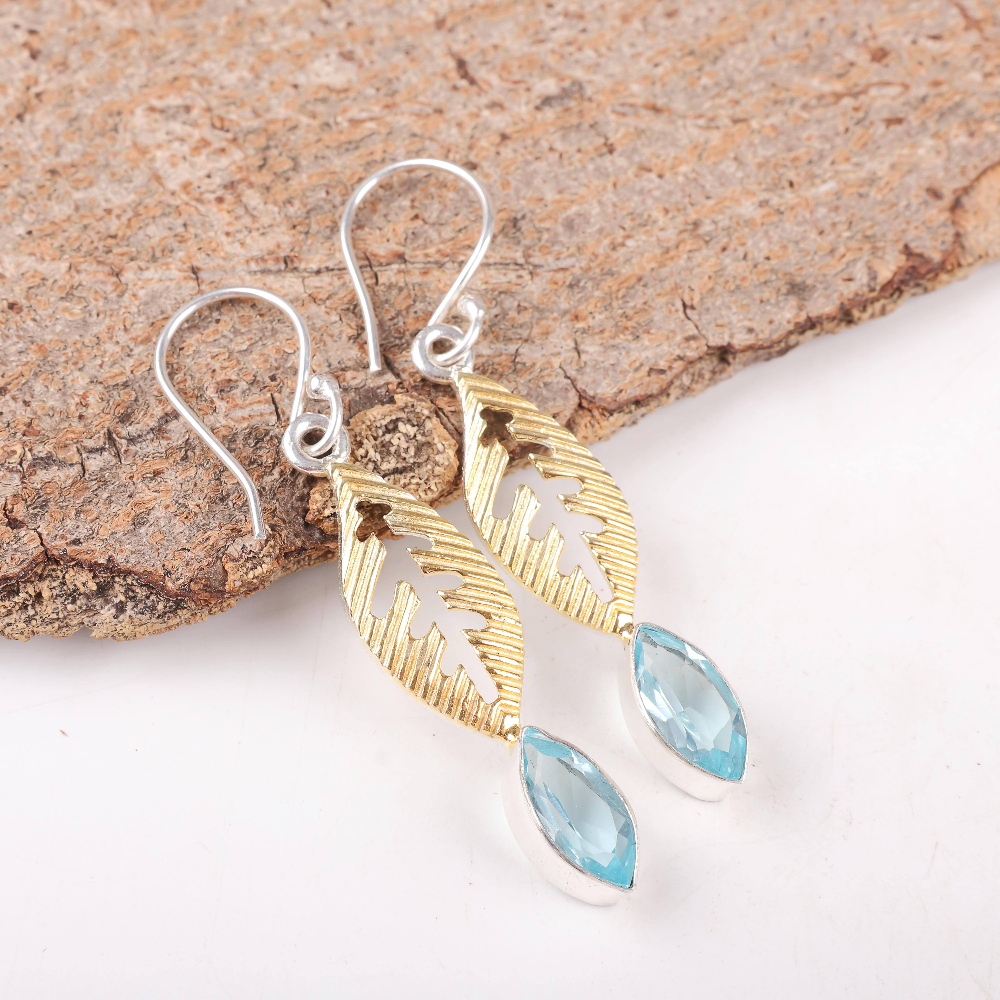 Sky Blue Topaz Gemstone Earring, Handmade Gorgeous Jewelry, 925 Sterling Silver Jewelry, Everyday Earring For Wedding Gift 2.11 Inches синий
Sky Blue Topaz Gemstone Earring, Handmade Gorgeous Jewelry, 925 Sterling Silver Jewelry, Everyday Earring For Wedding Gift 2.11 Inches синий