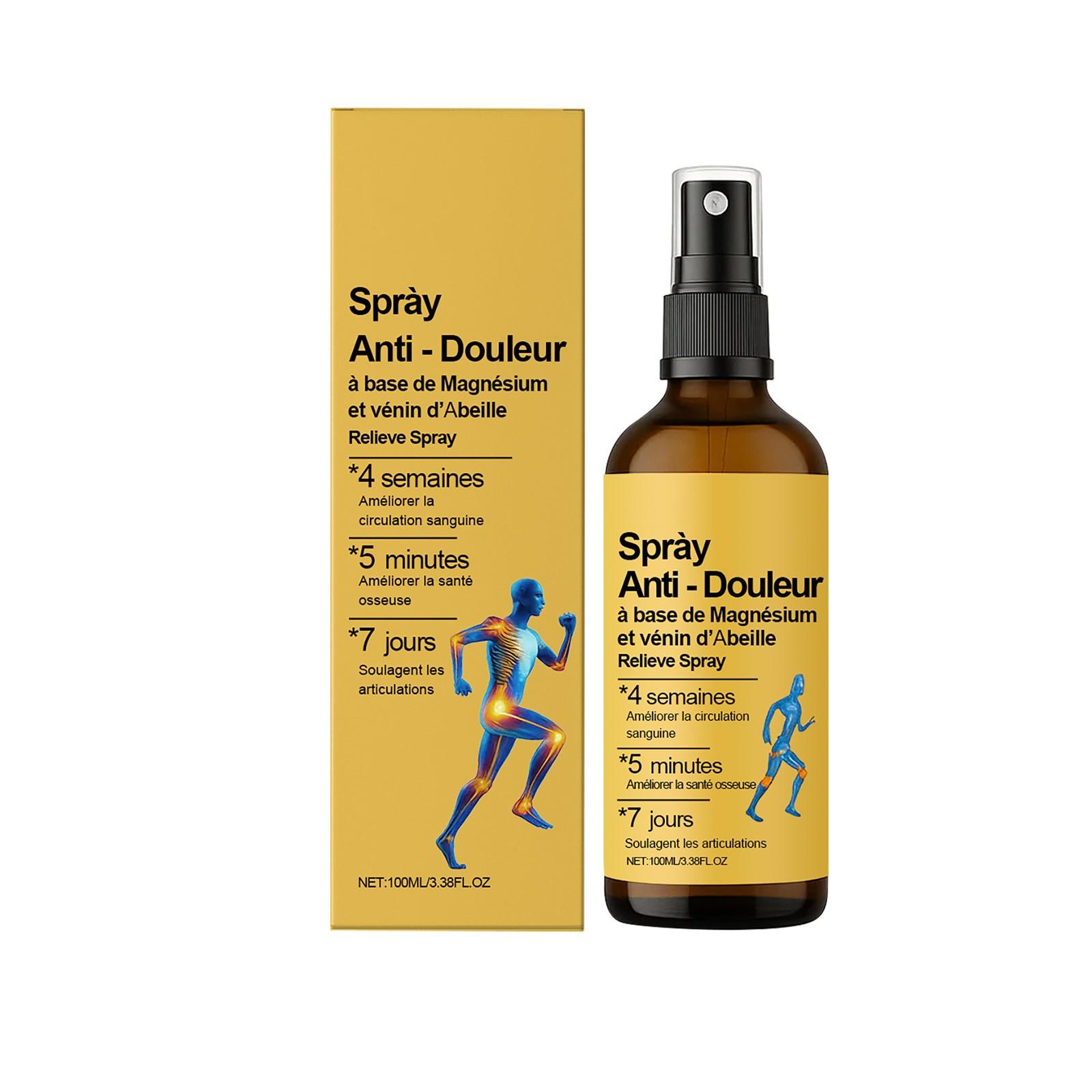 Спрей для облегчения боли в суставах Bee Обезболивающий спрей с магниевым маслом Способствует восстановлению суставной ткани и облегчает боль в суставах100 мл
Спрей для облегчения боли в суставах Bee Обезболивающий спрей с магниевым маслом Способствует восстановлению суставной ткани и облегчает боль в суставах100 мл