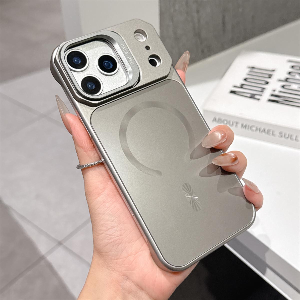 Luxury Lens Stand Phone Case for Apple IPhone 17 16 15 Pro Max 14 13 Holder Magnetic Wireless Charge Protective Back Cover iPhone 16 Pro Max серый
Luxury Lens Stand Phone Case for Apple IPhone 17 16 15 Pro Max 14 13 Holder Magnetic Wireless Charge Protective Back Cover iPhone 16 Pro Max серый