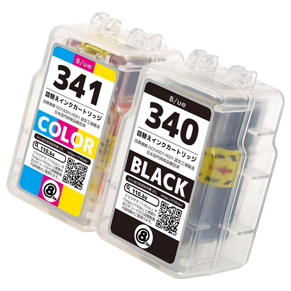 Compatible Ink Cartridges of 1 Black Cartridge 1 Color B/ue BC-340/BC-341 (Set 2 + Cartridge) (For Canon)
Compatible Ink Cartridges of 1 Black Cartridge 1 Color B/ue BC-340/BC-341 (Set 2 + Cartridge) (For Canon)