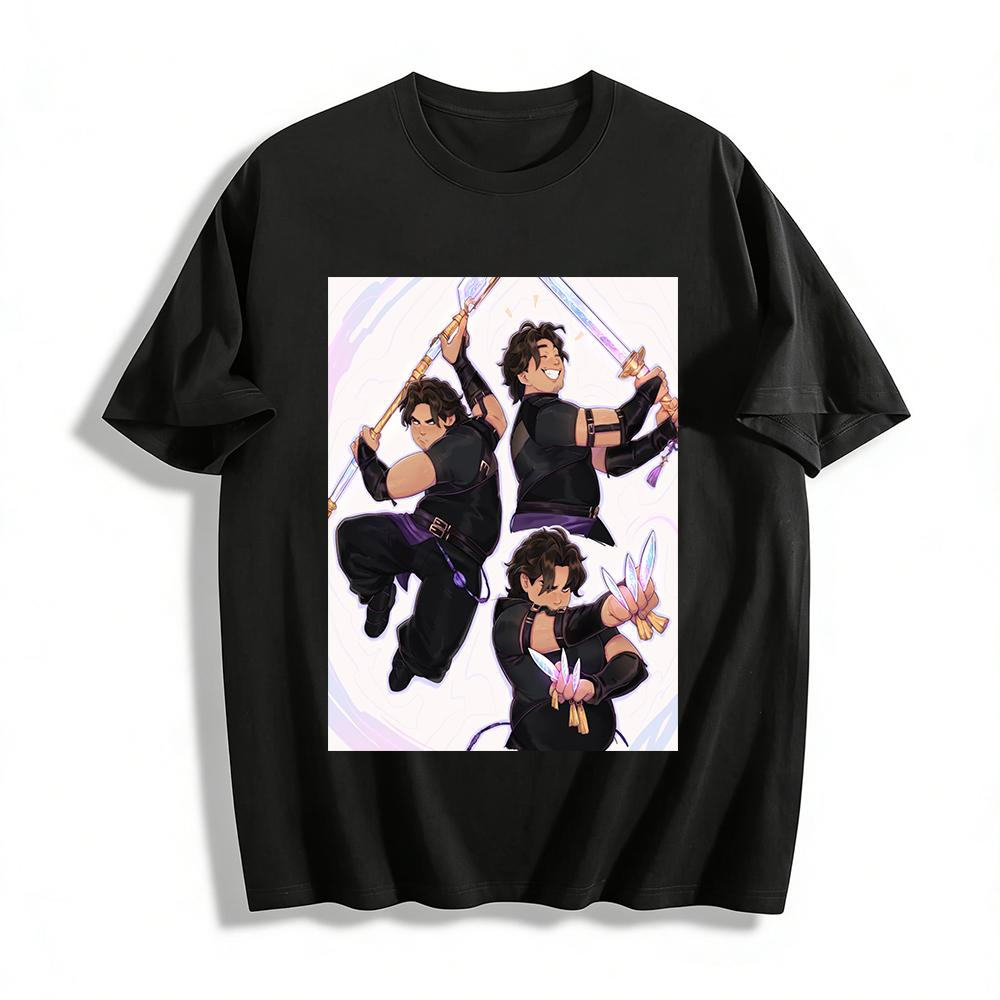 Anime Style Blade Warrior Print T-shirt Unisex Casual Loose Fit Top For Anime Fans Pure cotton T-shirt XXS
Anime Style Blade Warrior Print T-shirt Unisex Casual Loose Fit Top For Anime Fans Pure cotton T-shirt XXS