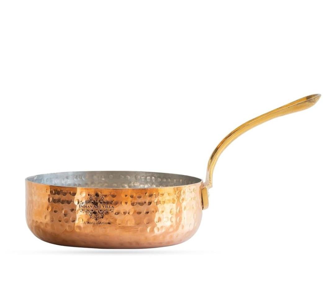 @ Copper Food Fry Pan Brass Handle For Hotel & Restaurant 400 Ml 520Gm Zr-9097-60%Off
@ Copper Food Fry Pan Brass Handle For Hotel & Restaurant 400 Ml 520Gm Zr-9097-60%Off