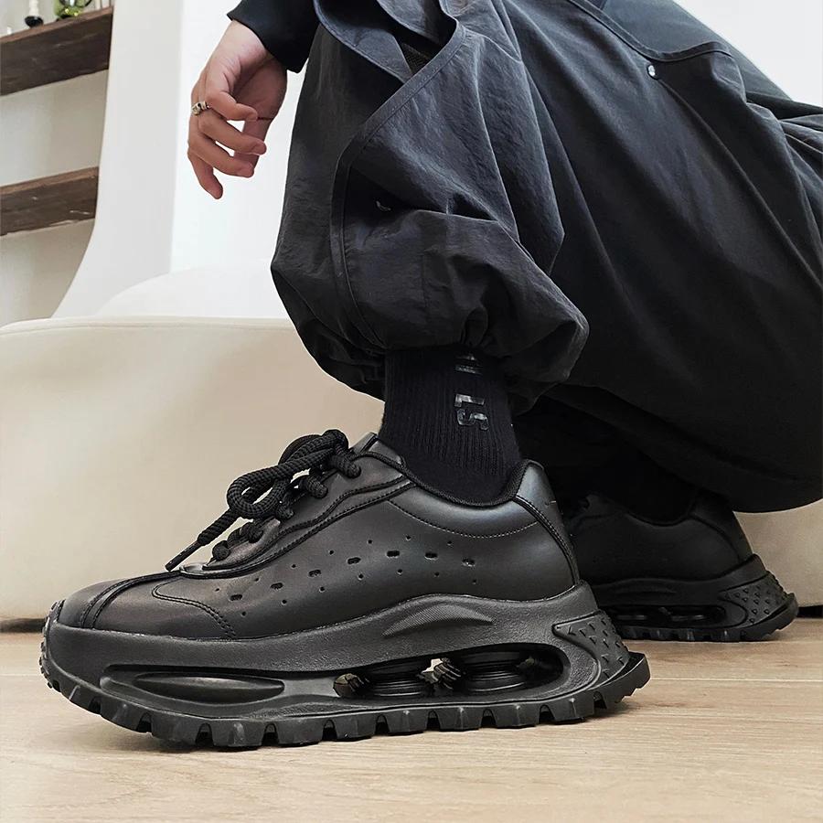 Sports shoes for men casual leather shoes street fashion design shock absorption soft sole height increasing dad shoes 44
Sports shoes for men casual leather shoes street fashion design shock absorption soft sole height increasing dad shoes 44