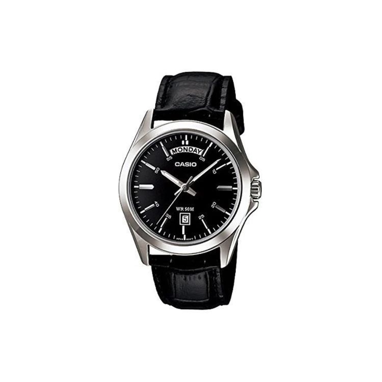 Casio Standard Series Minimalist Fashion Casual Business Classic Pointer Week Date Display Waterproof Quartz Movement Leather Strap MTP-1370L-1A Regular Watch Box,Black Dial
Casio Standard Series Minimalist Fashion Casual Business Classic Pointer Week Date Display Waterproof Quartz Movement Leather Strap MTP-1370L-1A Regular Watch Box,Black Dial