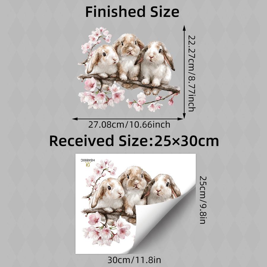 Cherry Blossom Rabbit Wall Sticker Warm Rustic Style for Living Room Bedroom Home Decor 25x30CM
Cherry Blossom Rabbit Wall Sticker Warm Rustic Style for Living Room Bedroom Home Decor 25x30CM