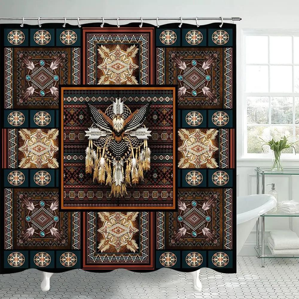 Colorful Theme Dreamcatcher Shower Curtain Feather Ornaments Hope Dreams Come True Art Print Polyester Fabric Bathroom Curtains W60H190(CM)-1 Pcs
Colorful Theme Dreamcatcher Shower Curtain Feather Ornaments Hope Dreams Come True Art Print Polyester Fabric Bathroom Curtains W60H190(CM)-1 Pcs