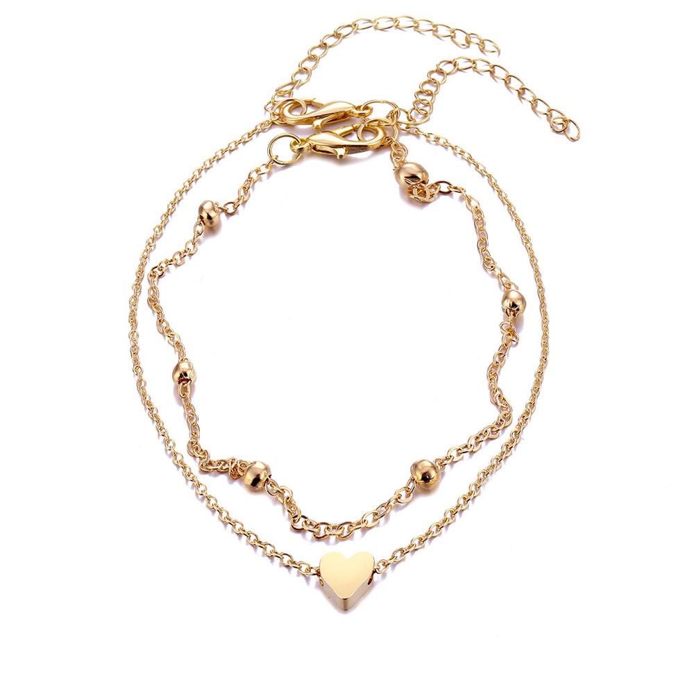 Летний набор пляжных браслетов на ногу с персиковым сердечком: Стильные европейские и американские украшения для ног золотой
Летний набор пляжных браслетов на ногу с персиковым сердечком: Стильные европейские и американские украшения для ног золотой