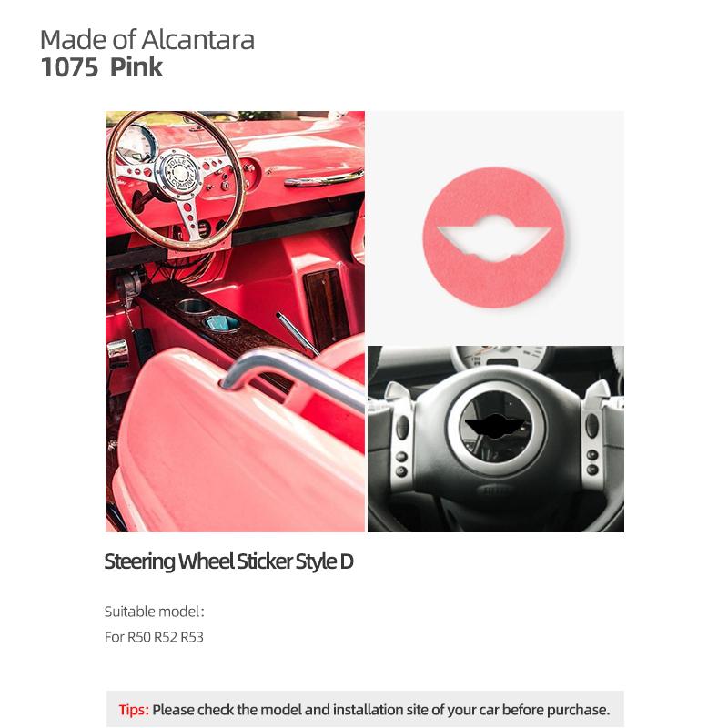 For Mini Cooper R55 R56 R57 R60 R50 R52 R53 F56 F54 F60 Made of Alcantara Steering Wheel Trim Sticker Car Interior Accessories
For Mini Cooper R55 R56 R57 R60 R50 R52 R53 F56 F54 F60 Made of Alcantara Steering Wheel Trim Sticker Car Interior Accessories