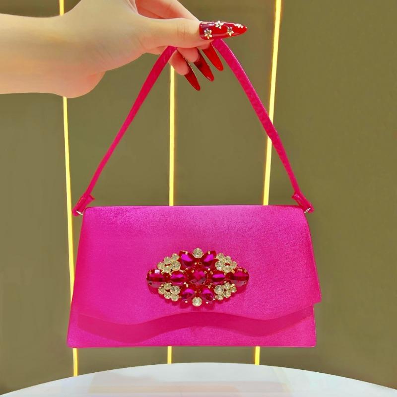 Елегантна вечірня сумка, інкрустована діамантами ручна сумка під пахву, вечірня сукня сумка на одне плече рожевий червоний колір
Елегантна вечірня сумка, інкрустована діамантами ручна сумка під пахву, вечірня сукня сумка на одне плече рожевий червоний колір