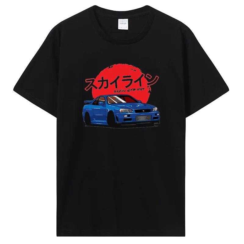 Футболки Rising Sun Gtr, футболка с японским аниме Initial D Drift, хлопковая летняя футболка с короткими рукавами, одежда унисекс, топ большого размера
Футболки Rising Sun Gtr, футболка с японским аниме Initial D Drift, хлопковая летняя футболка с короткими рукавами, одежда унисекс, топ большого размера