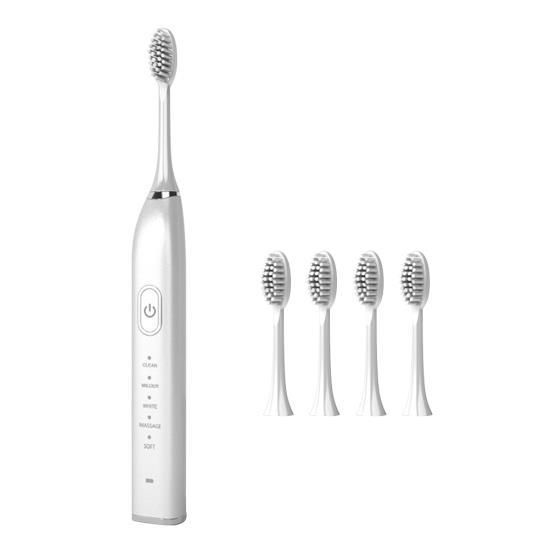 Электрическая зубная щетка Sonic Электрическая зубная щетка для взрослых Дорожная зубная щетка с 5 сменными насадками
Электрическая зубная щетка Sonic Электрическая зубная щетка для взрослых Дорожная зубная щетка с 5 сменными насадками