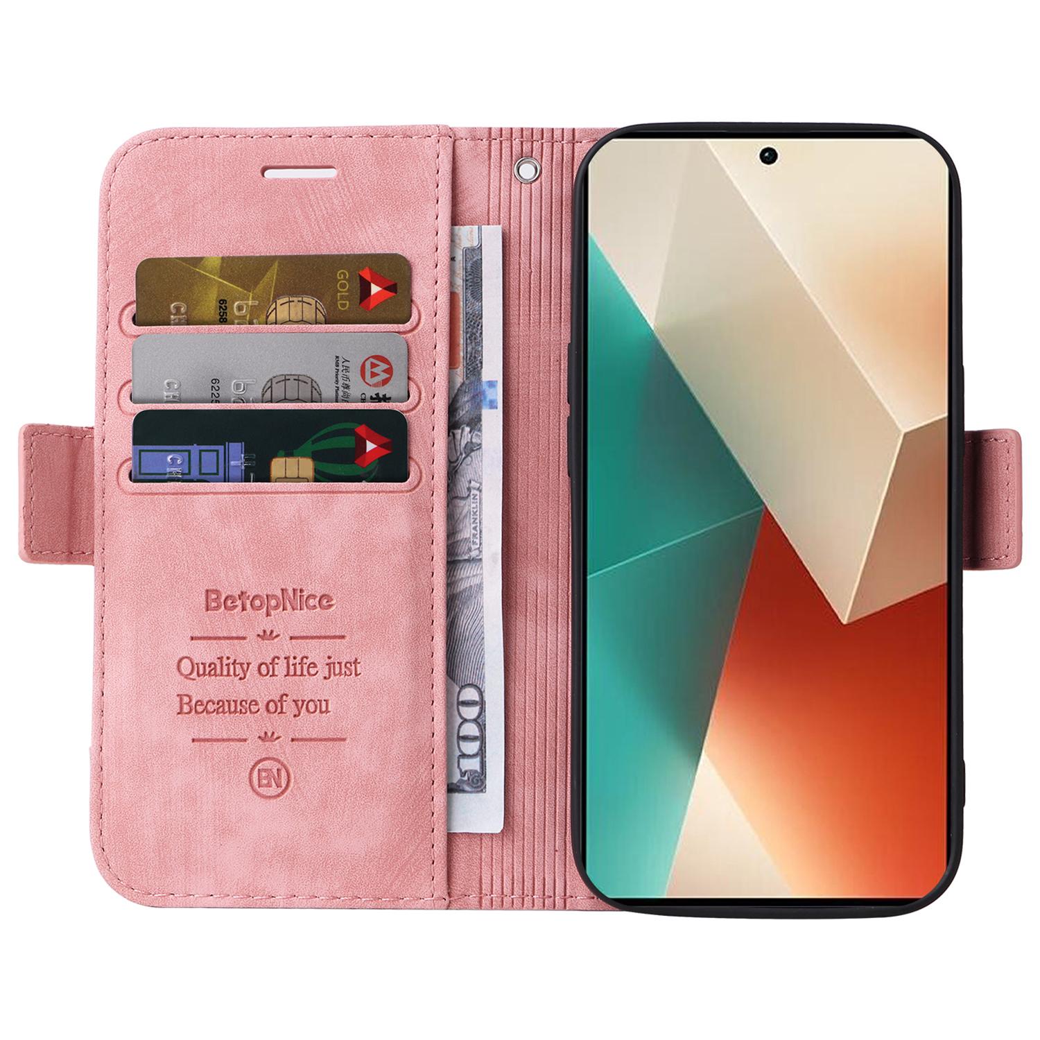 BETOPNICE 001 for Xiaomi Redmi Note 13 5G/Redmi Note 13 5G (China) Case Imprint Leather Cover Pink
BETOPNICE 001 for Xiaomi Redmi Note 13 5G/Redmi Note 13 5G (China) Case Imprint Leather Cover Pink