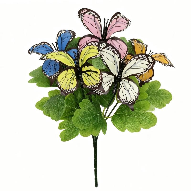 28CM 3D Butterfly Artificial Flower Bouquet Fake Flower Head Party Home Decoration Outdoor Photography Props Plant Wedding Decor 1Pcs
28CM 3D Butterfly Artificial Flower Bouquet Fake Flower Head Party Home Decoration Outdoor Photography Props Plant Wedding Decor 1Pcs