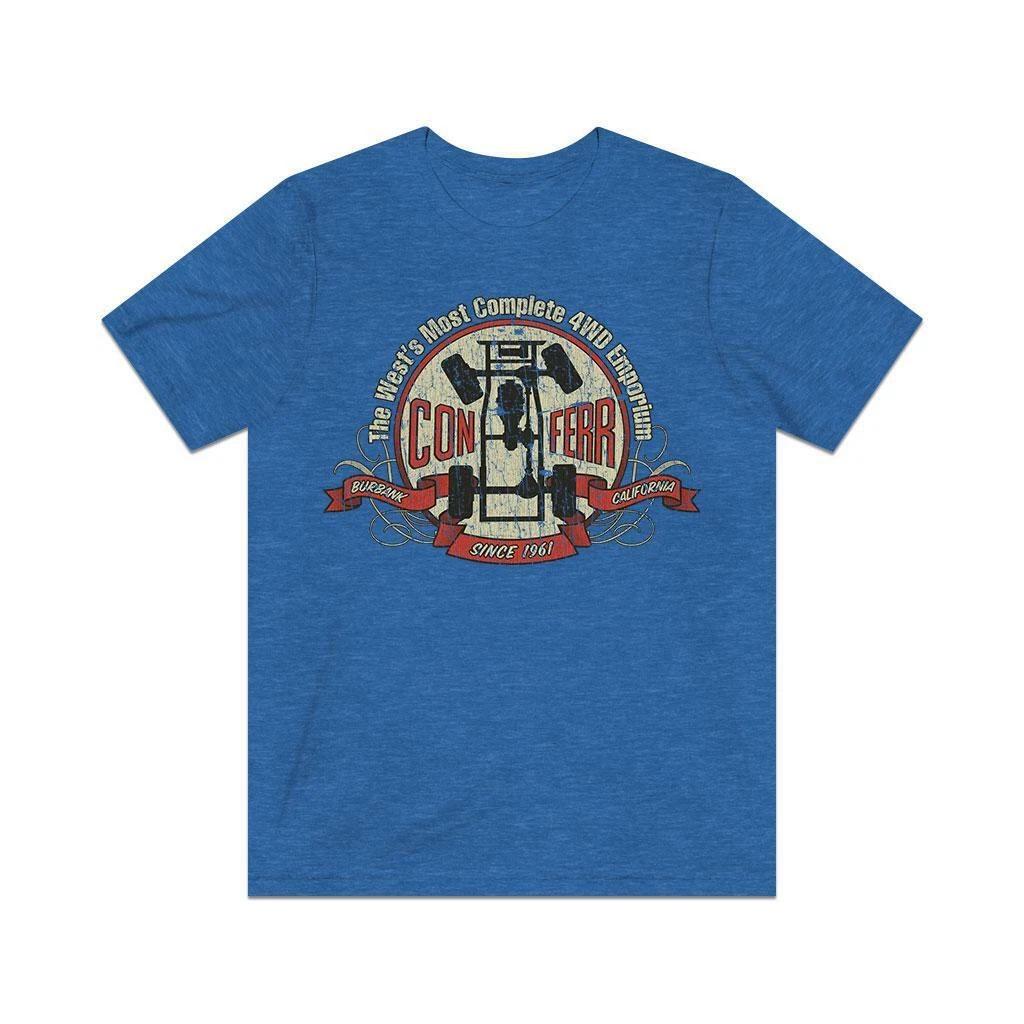 Con-Ferr 4WD Parts & Accessories 1961 Vintage Men s T shirt 2XL
Con-Ferr 4WD Parts & Accessories 1961 Vintage Men s T shirt 2XL