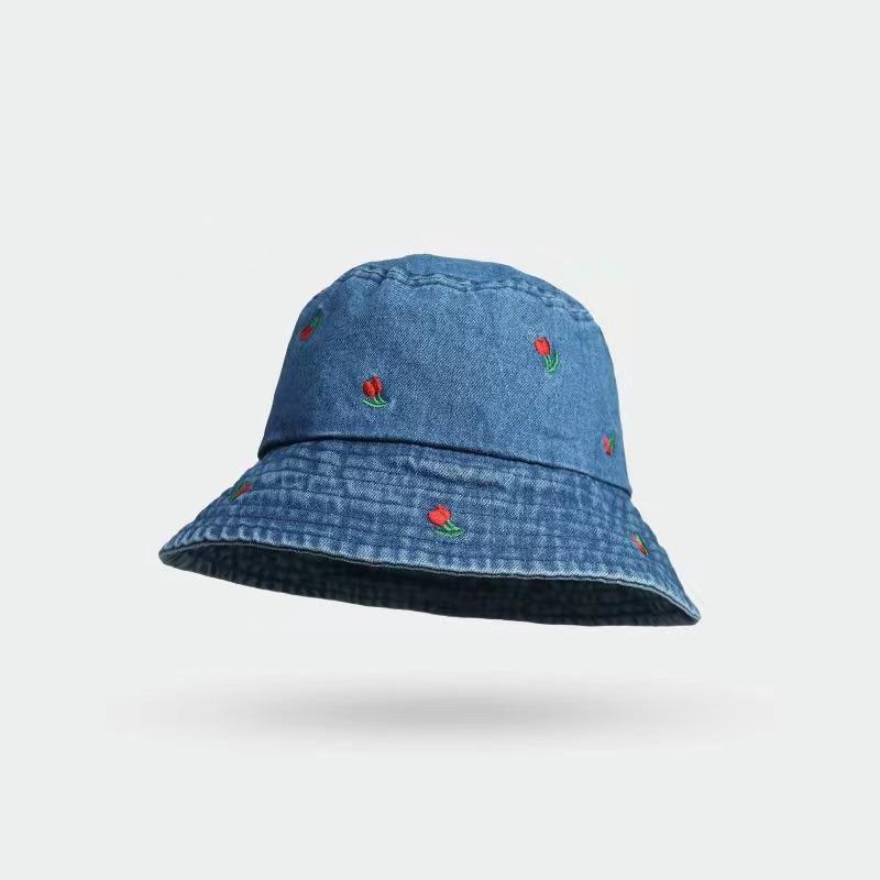 Summer Hats For Women Bucket Hat Women Denim Cloth Embroidered Flower Sunshade Foldable Sun Hat Female Casual Vintage Bob Cap 56-58cm темно-синього кольору
Summer Hats For Women Bucket Hat Women Denim Cloth Embroidered Flower Sunshade Foldable Sun Hat Female Casual Vintage Bob Cap 56-58cm темно-синього кольору