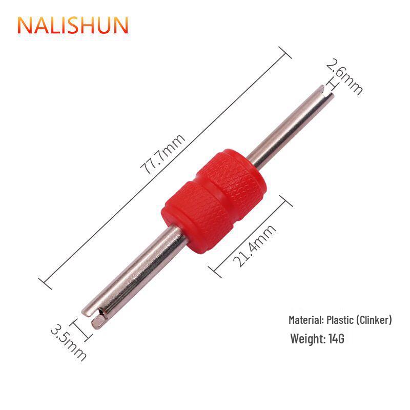 Двухголовая отвертка для золотников и инструмент для выпуска воздуха для ремонта автомобильного кондиционера и шин
Двухголовая отвертка для золотников и инструмент для выпуска воздуха для ремонта автомобильного кондиционера и шин