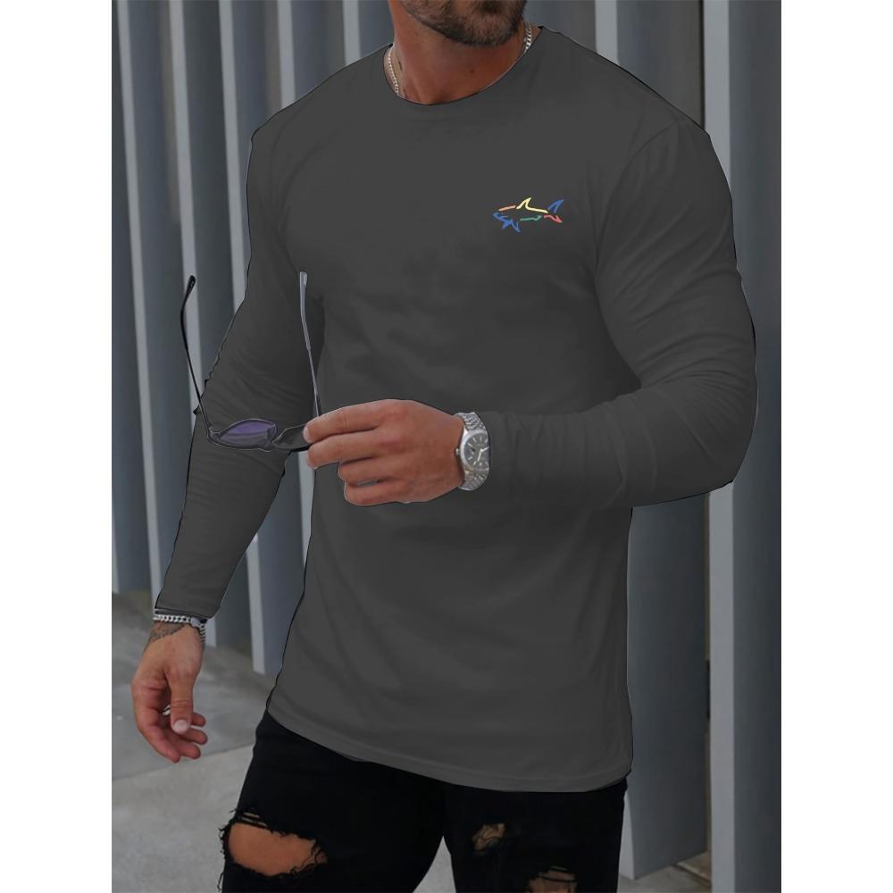 Men s Spring and Autumn Comfortable Casual Shark Pattern Printed Round Neck Long Sleeve T-shirt Top XL
Men s Spring and Autumn Comfortable Casual Shark Pattern Printed Round Neck Long Sleeve T-shirt Top XL