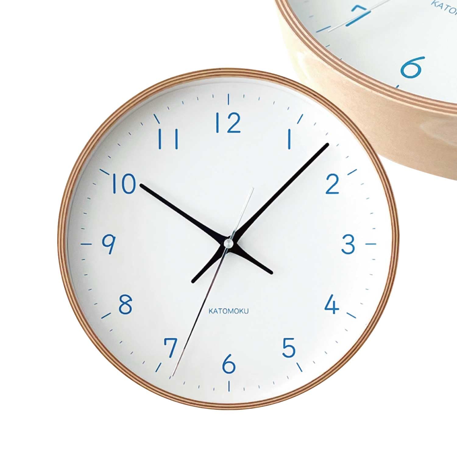 KATOMOKU plywood clock, 22cm, light blue, km-121LBRC, wall clock with continuous second hand, 25.2cm diameter (radio-controlled clock)
KATOMOKU plywood clock, 22cm, light blue, km-121LBRC, wall clock with continuous second hand, 25.2cm diameter (radio-controlled clock)