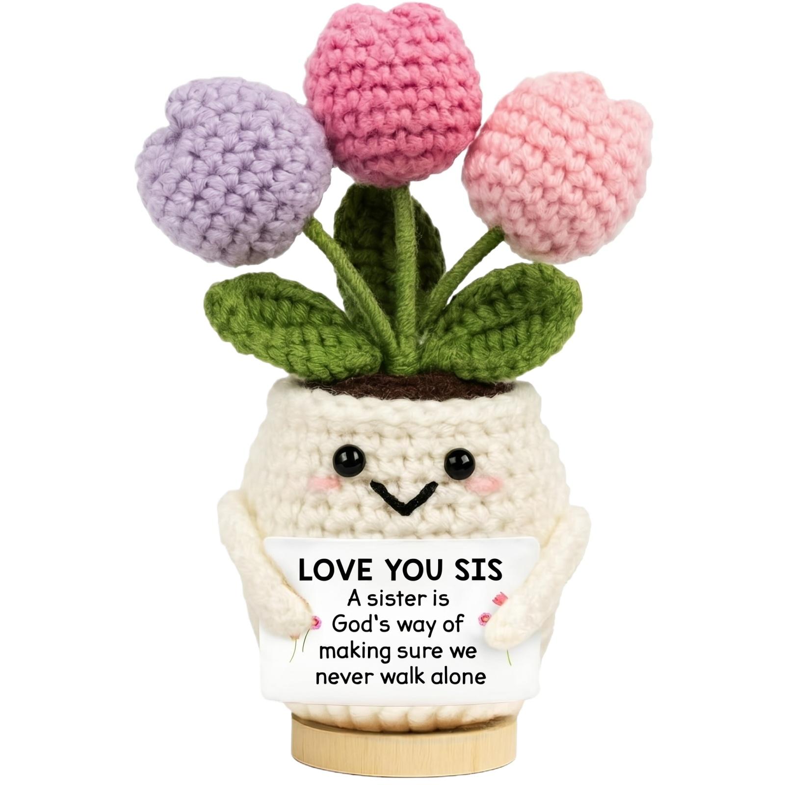 Knitted Finished Gift Potted Doll Potted Handmade Crochet Doll One Size
Knitted Finished Gift Potted Doll Potted Handmade Crochet Doll One Size