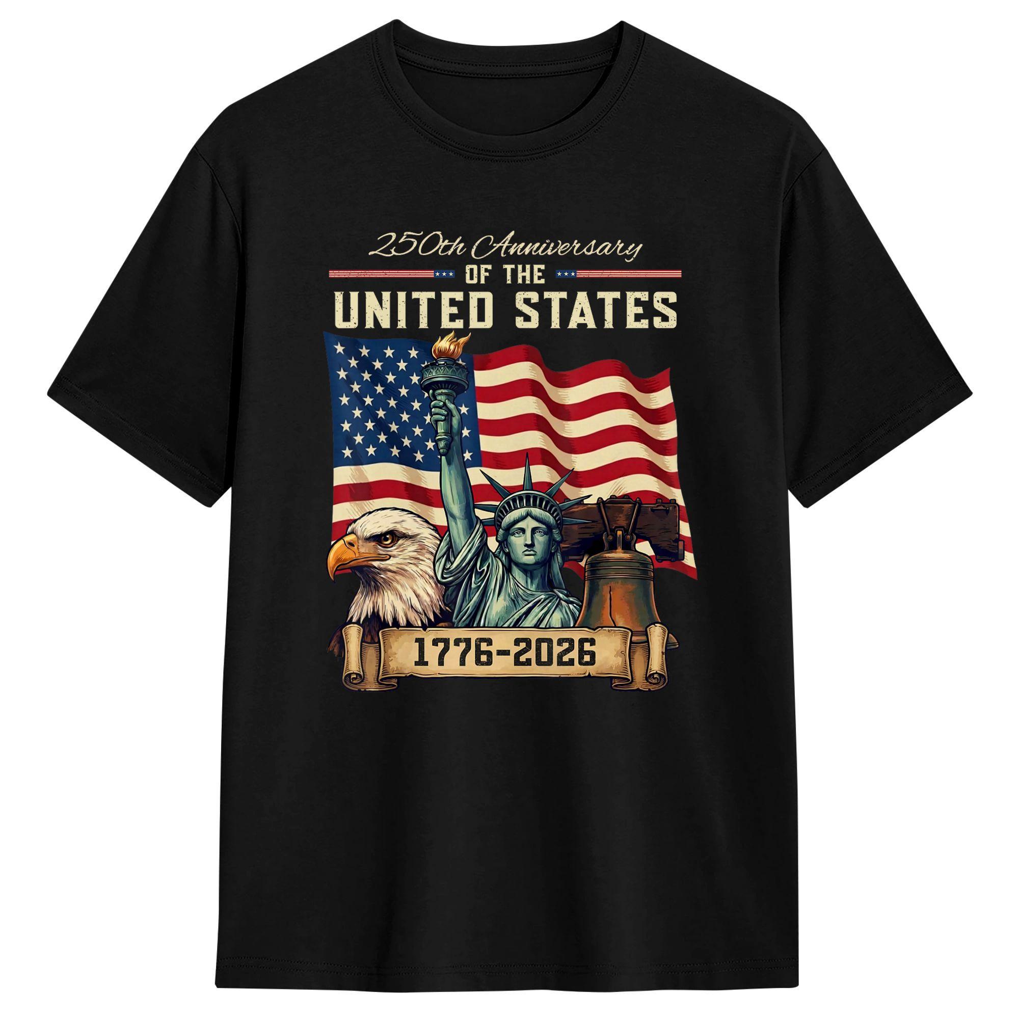 Men 250 Anniversary USA 250th US Flag Patriotic 4th of July T Shirts Cotton Clothes Creative Short Sleeve Tees T-Shirt 5XL різнокольоровий
Men 250 Anniversary USA 250th US Flag Patriotic 4th of July T Shirts Cotton Clothes Creative Short Sleeve Tees T-Shirt 5XL різнокольоровий