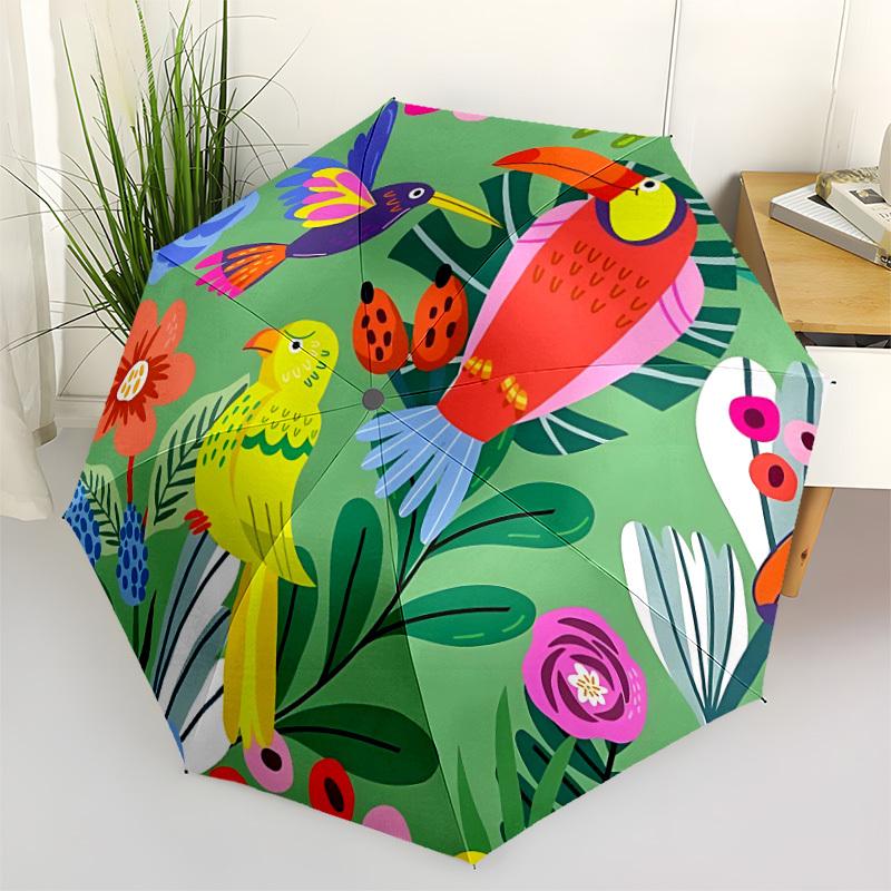 1pc Tropical Birds Umbrella Portable Folding Umbrella Durable Iron Frame, Suitable for All Seasons Home Travel Outdoor yy260319045
1pc Tropical Birds Umbrella Portable Folding Umbrella Durable Iron Frame, Suitable for All Seasons Home Travel Outdoor yy260319045