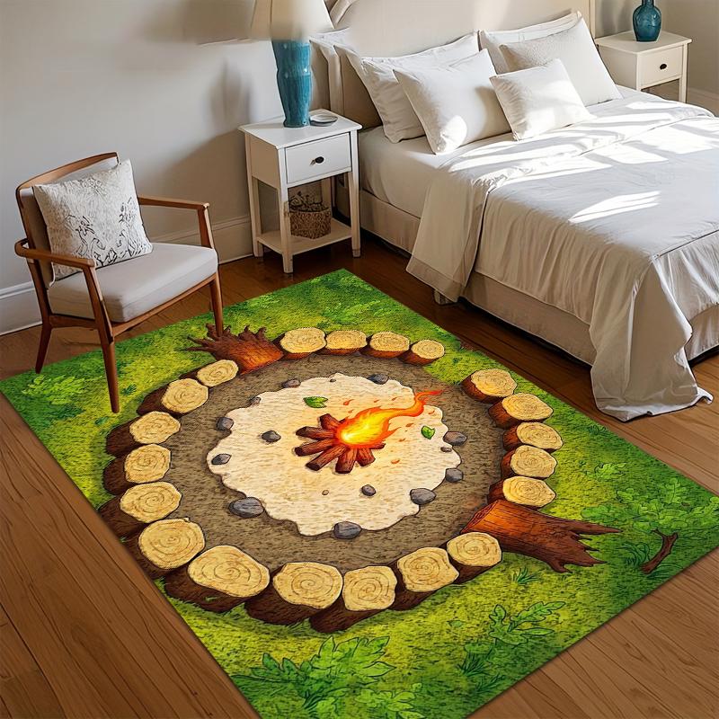 Camping Campfire Area Rug Non Slip Entryway Doormat Washable Carpet for Kids Room Playroom Outdoor Adventure Home Decor 40x60CM
Camping Campfire Area Rug Non Slip Entryway Doormat Washable Carpet for Kids Room Playroom Outdoor Adventure Home Decor 40x60CM
