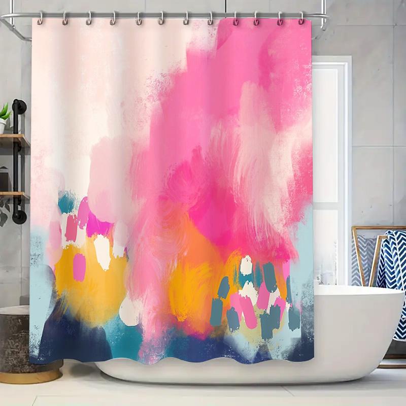 Abstract Art Shower Curtain Modern Teal Blue Beige Brush Stroke Backdrop Bathroom Decor Washable Waterproof Fabric W60H190(CM)-1 Pcs
Abstract Art Shower Curtain Modern Teal Blue Beige Brush Stroke Backdrop Bathroom Decor Washable Waterproof Fabric W60H190(CM)-1 Pcs