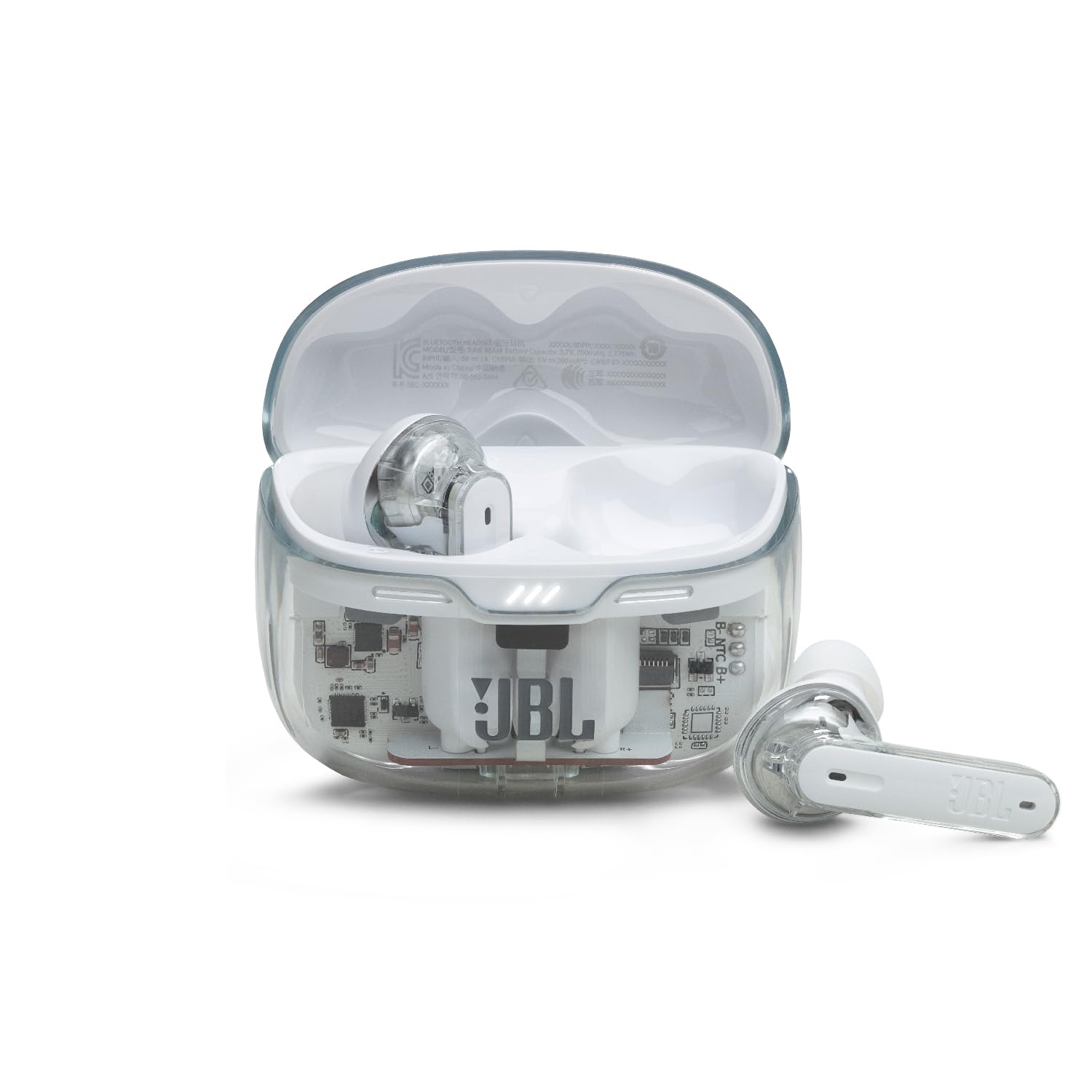 JBL TUNE BEAM True Wireless Earphones Active Noise Cancelling Skeleton Transparent Ambient Sound IP54 Ghost White
JBL TUNE BEAM True Wireless Earphones Active Noise Cancelling Skeleton Transparent Ambient Sound IP54 Ghost White