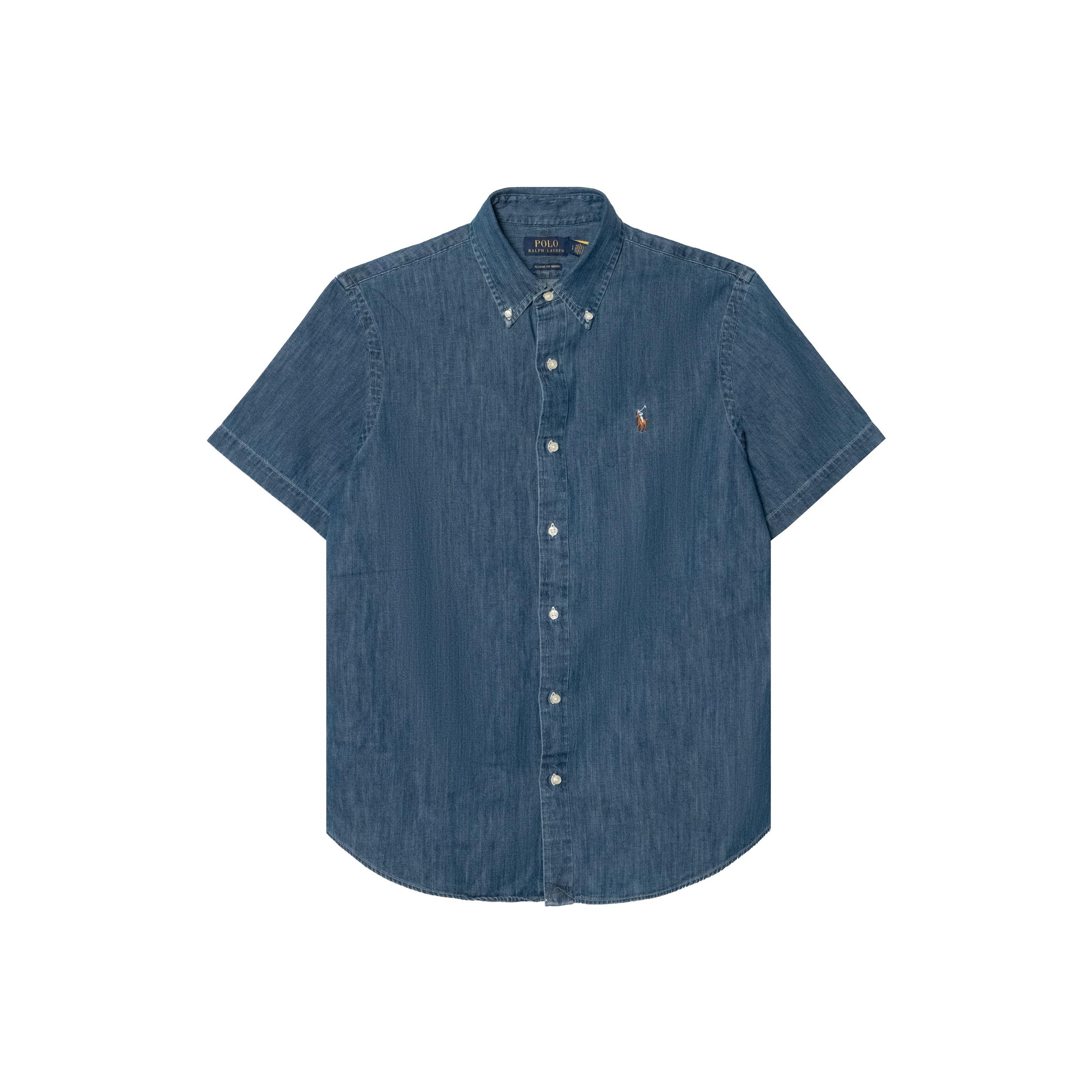 Polo Ralph Lauren Однотонна сорочка поло з вишивкою логотипу, комір поло, денім, з коротким рукавом, чоловіча, сорочки, синя 710945519-002 S
Polo Ralph Lauren Однотонна сорочка поло з вишивкою логотипу, комір поло, денім, з коротким рукавом, чоловіча, сорочки, синя 710945519-002 S