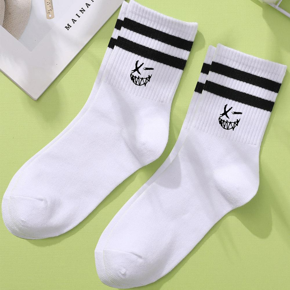 2 Pairs Embroidered Mid Length Socks Men s Parallel Bars Fashionable Mischievous Designsimple Autumn Warm High-quality Boy Socks One Size
2 Pairs Embroidered Mid Length Socks Men s Parallel Bars Fashionable Mischievous Designsimple Autumn Warm High-quality Boy Socks One Size