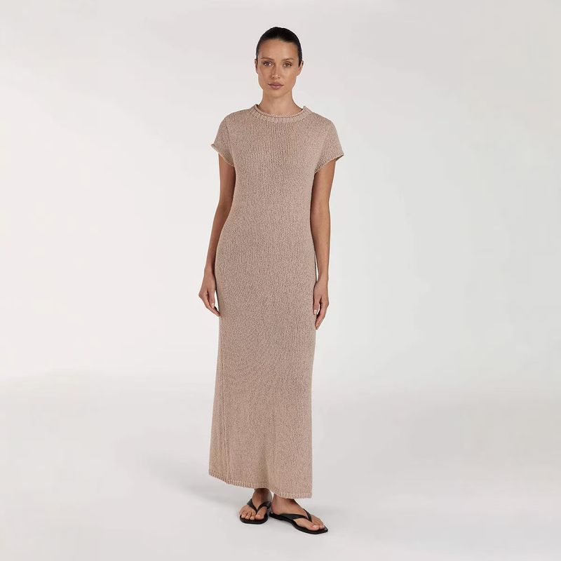 Fashion New Arrival Fashion Silm Knitting Short Sleeve Split Dress Knitted Short Sleeve Dress Deep Apricot L
Fashion New Arrival Fashion Silm Knitting Short Sleeve Split Dress Knitted Short Sleeve Dress Deep Apricot L