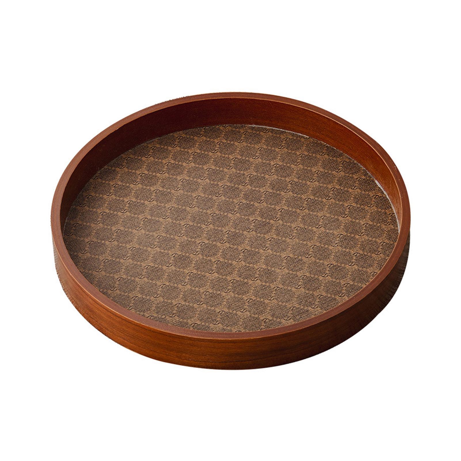 Round Vintage Tea Serving Platter Wooden Glass Round Storage Tray Elegant Design Entryway Table Decorative Tea Ceremony Display Small Circle
Round Vintage Tea Serving Platter Wooden Glass Round Storage Tray Elegant Design Entryway Table Decorative Tea Ceremony Display Small Circle