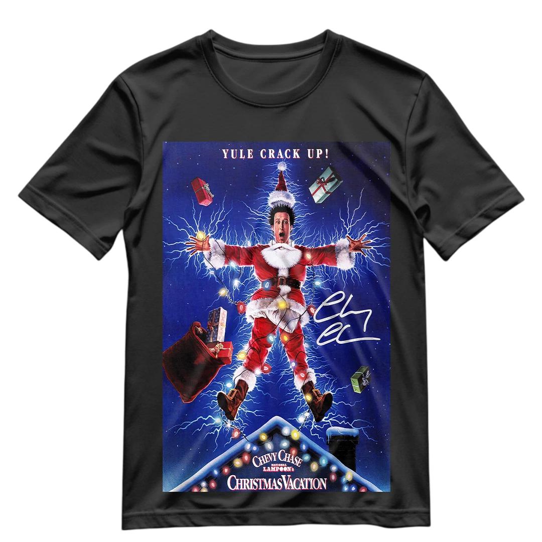 Christmas Vacation T Shirt Signed Chevy Chase reprint Graphic Shirt S-XXXL 2XL
Christmas Vacation T Shirt Signed Chevy Chase reprint Graphic Shirt S-XXXL 2XL