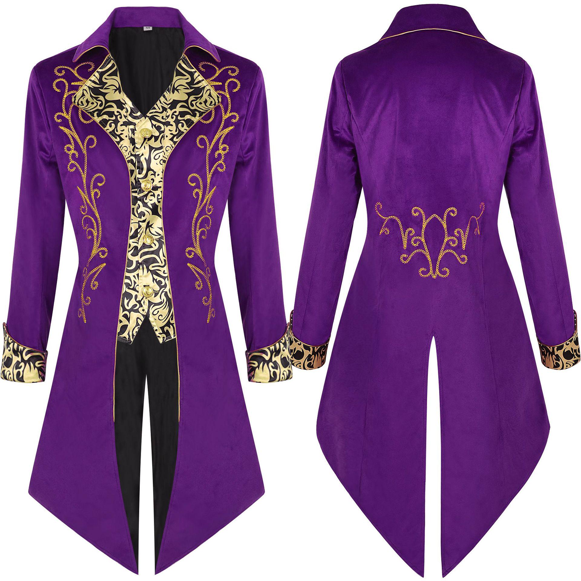 2025 Spring/Autumn Men s Medieval-Style Long Sleeve Swallowtail Coat and Evening Dress L
2025 Spring/Autumn Men s Medieval-Style Long Sleeve Swallowtail Coat and Evening Dress L