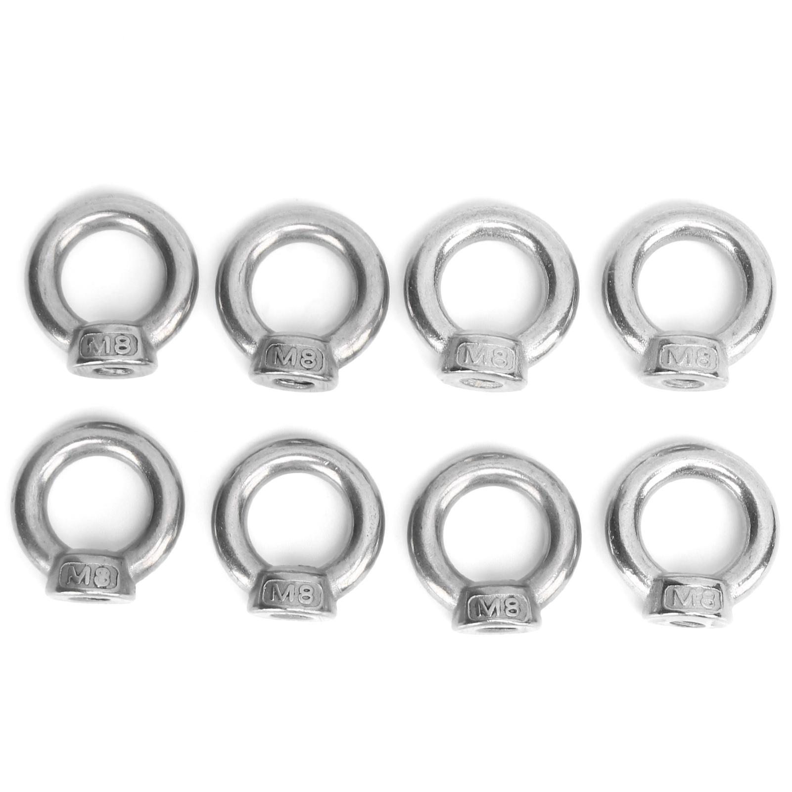 8pcs Eye Nuts Stainless Steel Outdoor Lifting Tools for Ocean Industry Yachts Motor Boats Assault
8pcs Eye Nuts Stainless Steel Outdoor Lifting Tools for Ocean Industry Yachts Motor Boats Assault