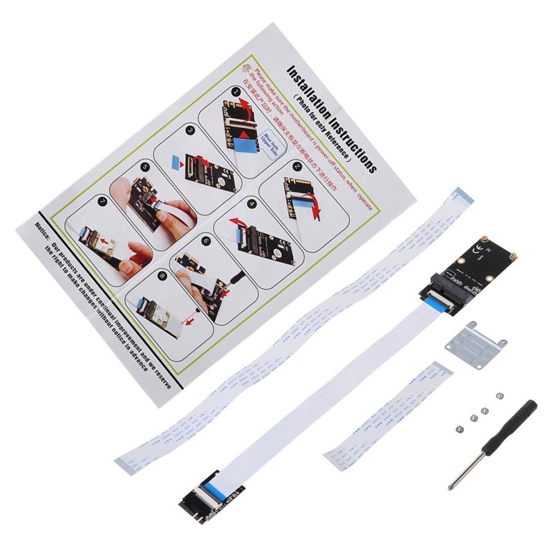 for M.2 (NGFF) for Key A//A+E to PCI-E Adapter with FFC Cable for PC Computer Laptop Accessories Kit
for M.2 (NGFF) for Key A//A+E to PCI-E Adapter with FFC Cable for PC Computer Laptop Accessories Kit