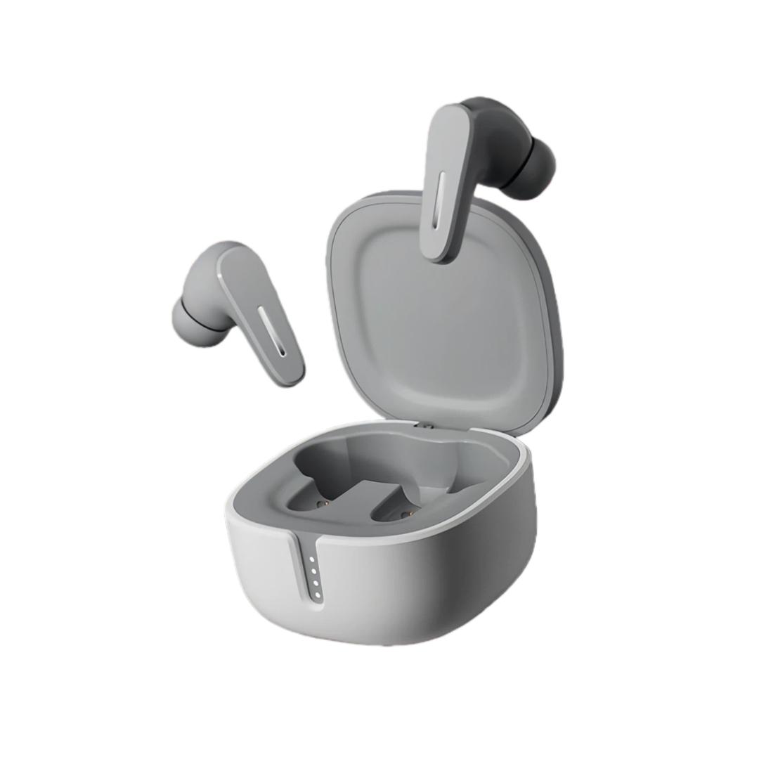 Bluetooth Earphones, Wireless Noise-Cancelling In-Ear Headphones, Low Latency, High Sound Quality, Long Battery Life, Gray
Bluetooth Earphones, Wireless Noise-Cancelling In-Ear Headphones, Low Latency, High Sound Quality, Long Battery Life, Gray