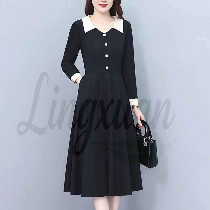 Stylish Color Block Slim Fit Plus Size Long Sleeve Dress for Spring and Autumn 4XL чорний
Stylish Color Block Slim Fit Plus Size Long Sleeve Dress for Spring and Autumn 4XL чорний