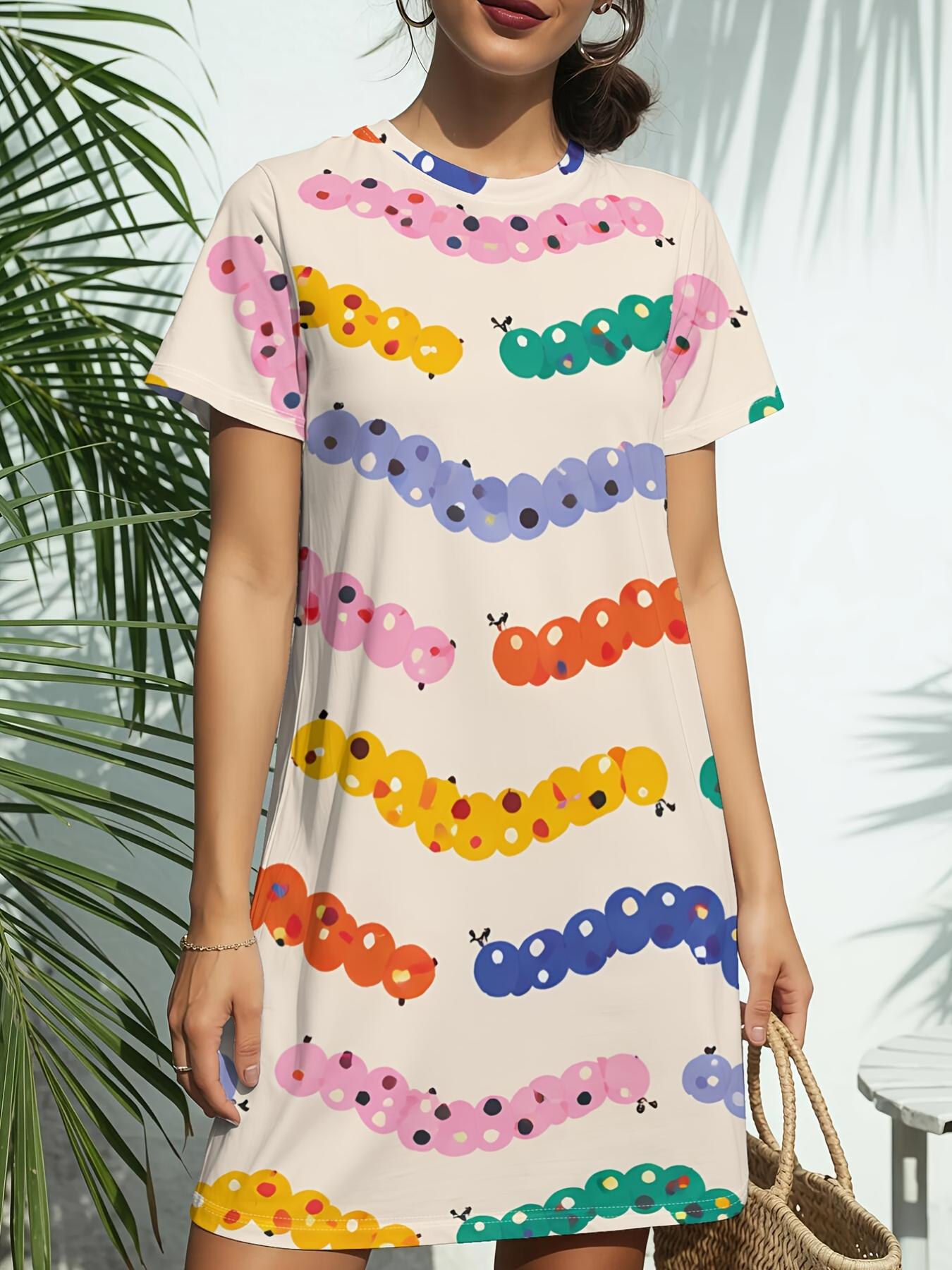 Women s Wavy Stripe Short Sleeve T-Shirt Dress - Round Neck Casual Summer Dress with T-Shirt Top ; Dress Length. American Style Wavy Stripe Print. Spr 9XL дубильная кора
Women s Wavy Stripe Short Sleeve T-Shirt Dress - Round Neck Casual Summer Dress with T-Shirt Top ; Dress Length. American Style Wavy Stripe Print. Spr 9XL дубильная кора