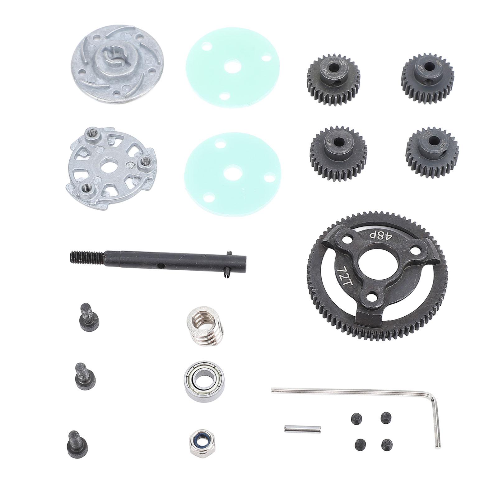 Metal Gear Set for Slash 2WD VXL 110 RC Car 72 Tooth Large Gear with 27T 28T 29T 30T Motor Pinion
Metal Gear Set for Slash 2WD VXL 110 RC Car 72 Tooth Large Gear with 27T 28T 29T 30T Motor Pinion