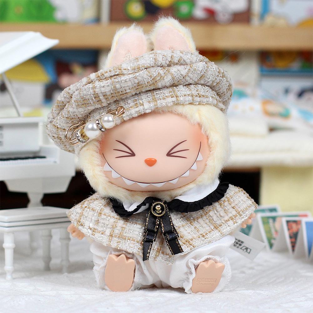 For Labubu 15/17cm Doll Stylish Overalls Clothes Set Pendant Cute Clothes with Fragrant Style For V1/V2 Labubu 01#
For Labubu 15/17cm Doll Stylish Overalls Clothes Set Pendant Cute Clothes with Fragrant Style For V1/V2 Labubu 01#