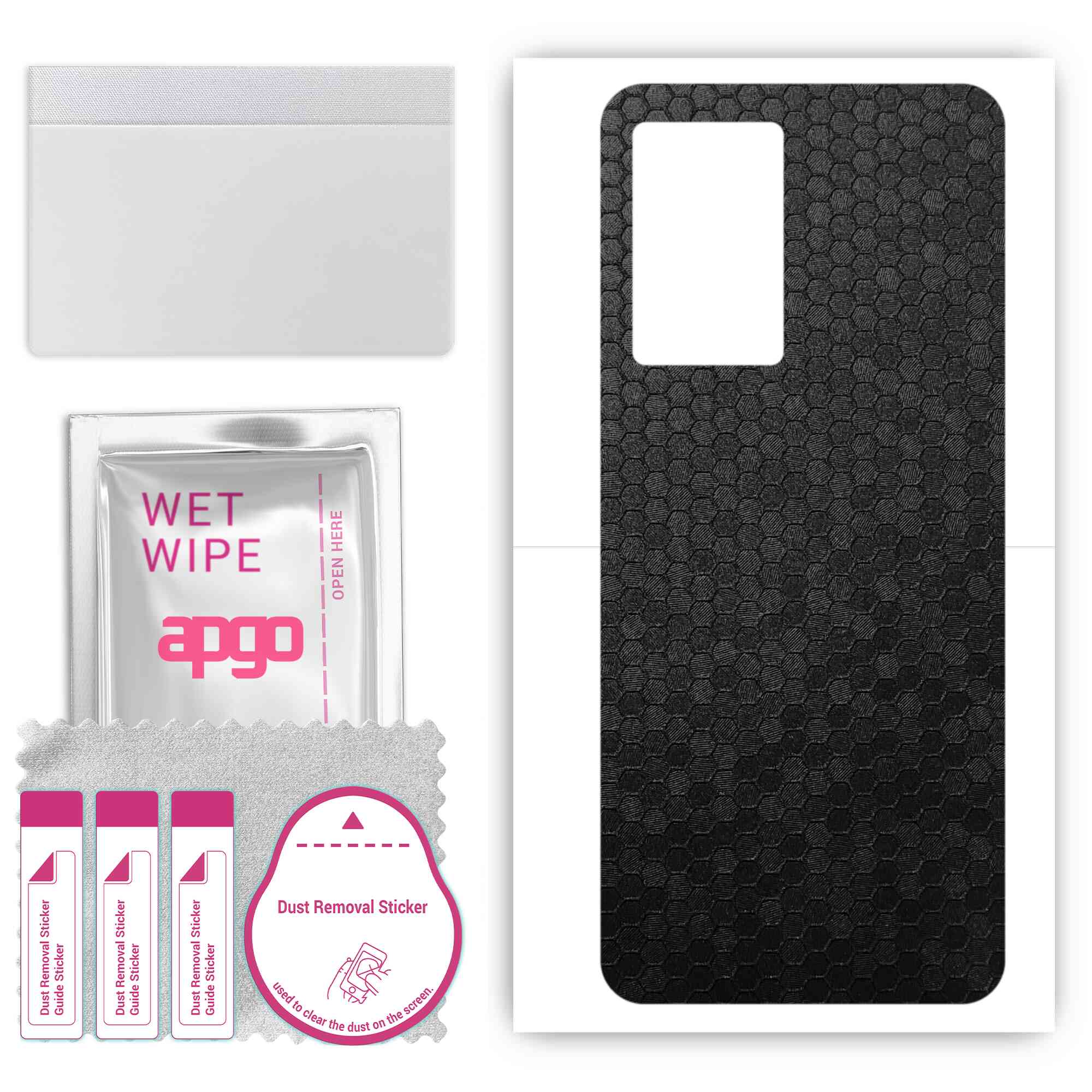 apgo Protective Skin Sticker for the back compatible with Realme V23i, Wrap Film, Foil, Vinyl - Pattern Black Honeycomb
apgo Protective Skin Sticker for the back compatible with Realme V23i, Wrap Film, Foil, Vinyl - Pattern Black Honeycomb