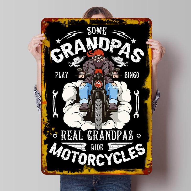 Real Grandpas Ride Motorcycles Printed Poster Customized Wall Art Retro Vintage Metal Tin Signs for Garage Decorations Wand Deko 20x30cm(7.8x11.8inch)
Real Grandpas Ride Motorcycles Printed Poster Customized Wall Art Retro Vintage Metal Tin Signs for Garage Decorations Wand Deko 20x30cm(7.8x11.8inch)