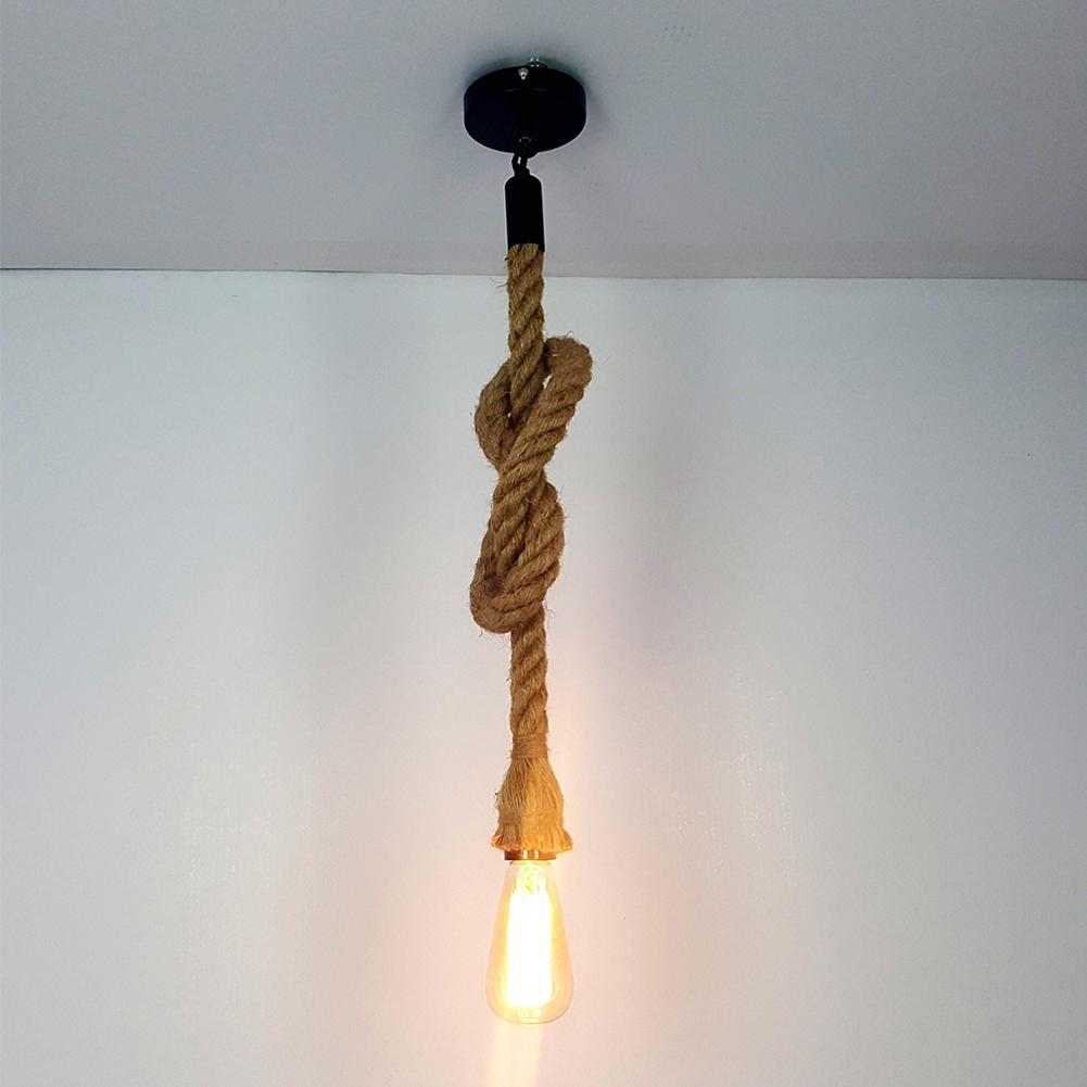 Retro Fashionable Hemp Rope Ceiling Lamp Chic Pendant Lamp with Sucking Disc for Coffee Shop Hair Salon Front Desk Restaurant Household Decoration 1MSingle head#0
Retro Fashionable Hemp Rope Ceiling Lamp Chic Pendant Lamp with Sucking Disc for Coffee Shop Hair Salon Front Desk Restaurant Household Decoration 1MSingle head#0