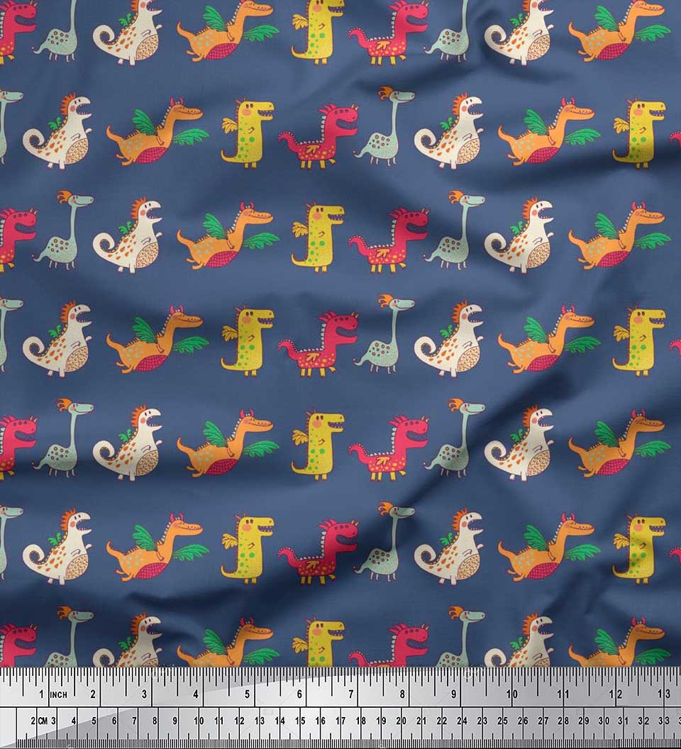 Тканина Soimoi Japan Crepe Satin Stripe & Dinosaur Kids Print Тканина на метри 42 дюйма 42 Inch Wide - Poly Crepe синій
Тканина Soimoi Japan Crepe Satin Stripe & Dinosaur Kids Print Тканина на метри 42 дюйма 42 Inch Wide - Poly Crepe синій