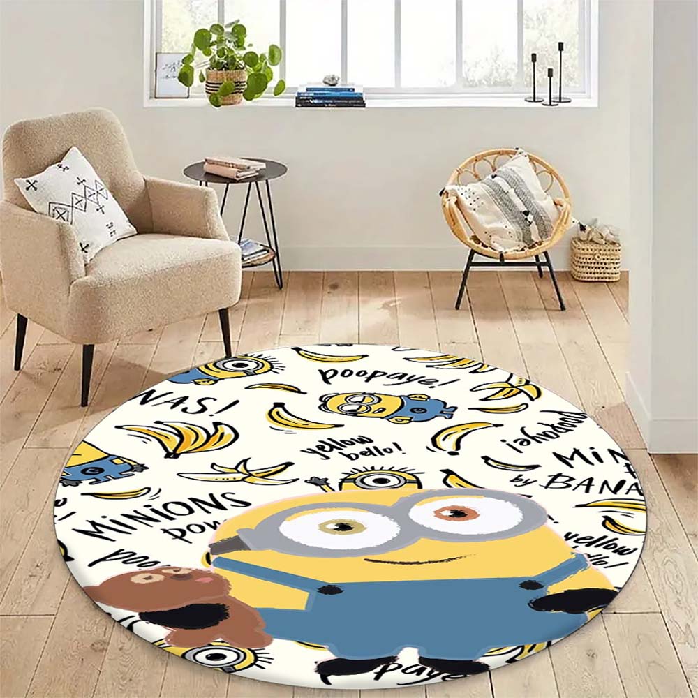 Hot Sale Minions Round Rug Cute Cartoon Theme Circular Floor Mat For Kids Boys Bedroom Dorm Playroom Home Decoration 80cmx80cm
Hot Sale Minions Round Rug Cute Cartoon Theme Circular Floor Mat For Kids Boys Bedroom Dorm Playroom Home Decoration 80cmx80cm