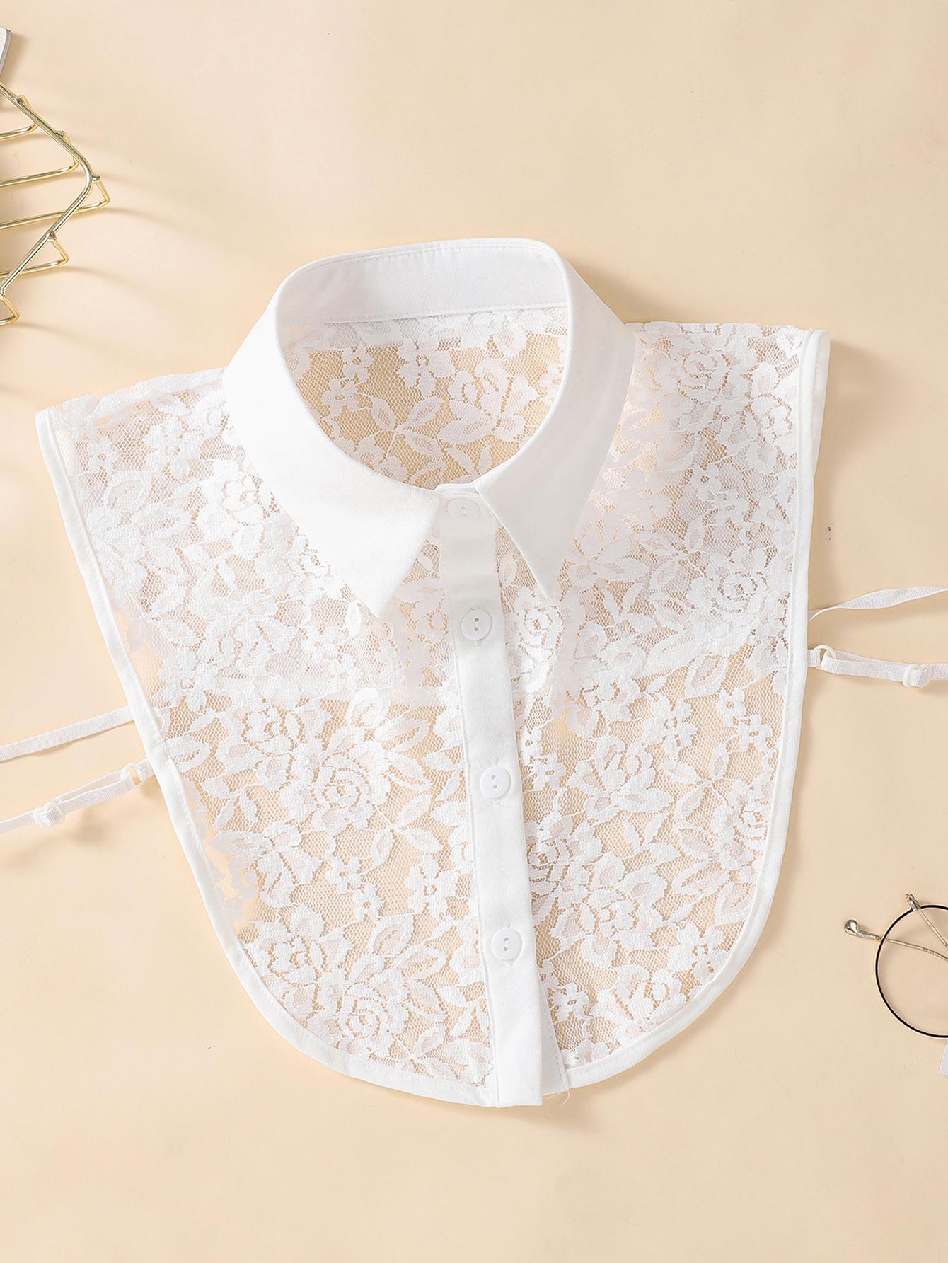 Women s Pointed Neck Lace Fake Collar, Fashionable and Versatile, Semi Transparent and Breathable, Detachable Fake Collar
Women s Pointed Neck Lace Fake Collar, Fashionable and Versatile, Semi Transparent and Breathable, Detachable Fake Collar
