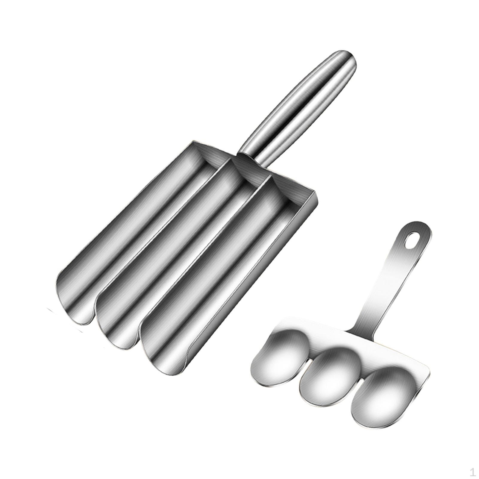 Творческая кухня Фрикаделька для фрикаделек Ложка для фрикаделек Креветки Скользящий инструмент Практичные инструменты для 24cmx11cm