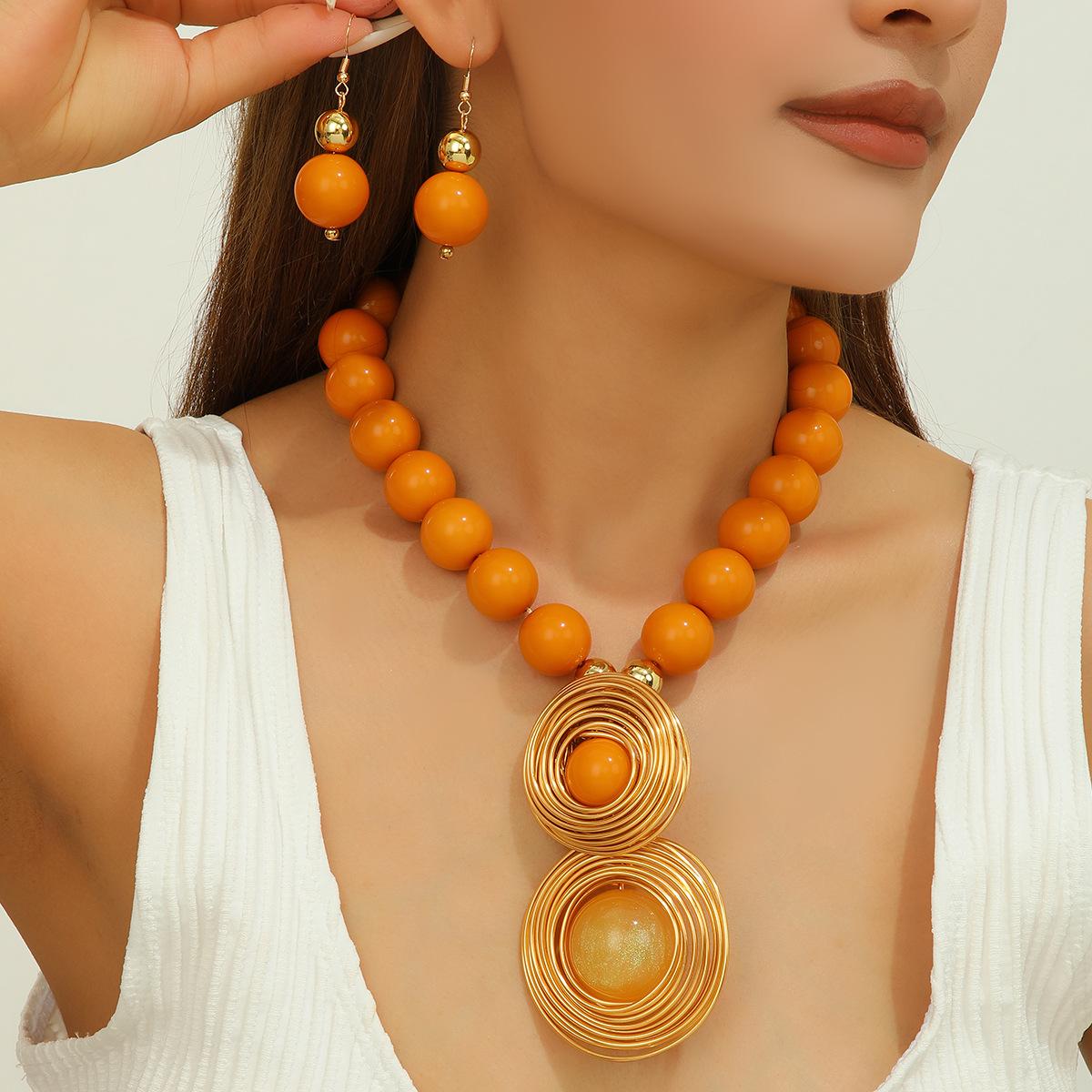 Африканський Барвистий Круглий Геометричний Набір Ювелірних Виробів Намисто Сережки для Жінок Вечірня Весільна Сукня Подарунки помаранчевий
Африканський Барвистий Круглий Геометричний Набір Ювелірних Виробів Намисто Сережки для Жінок Вечірня Весільна Сукня Подарунки помаранчевий